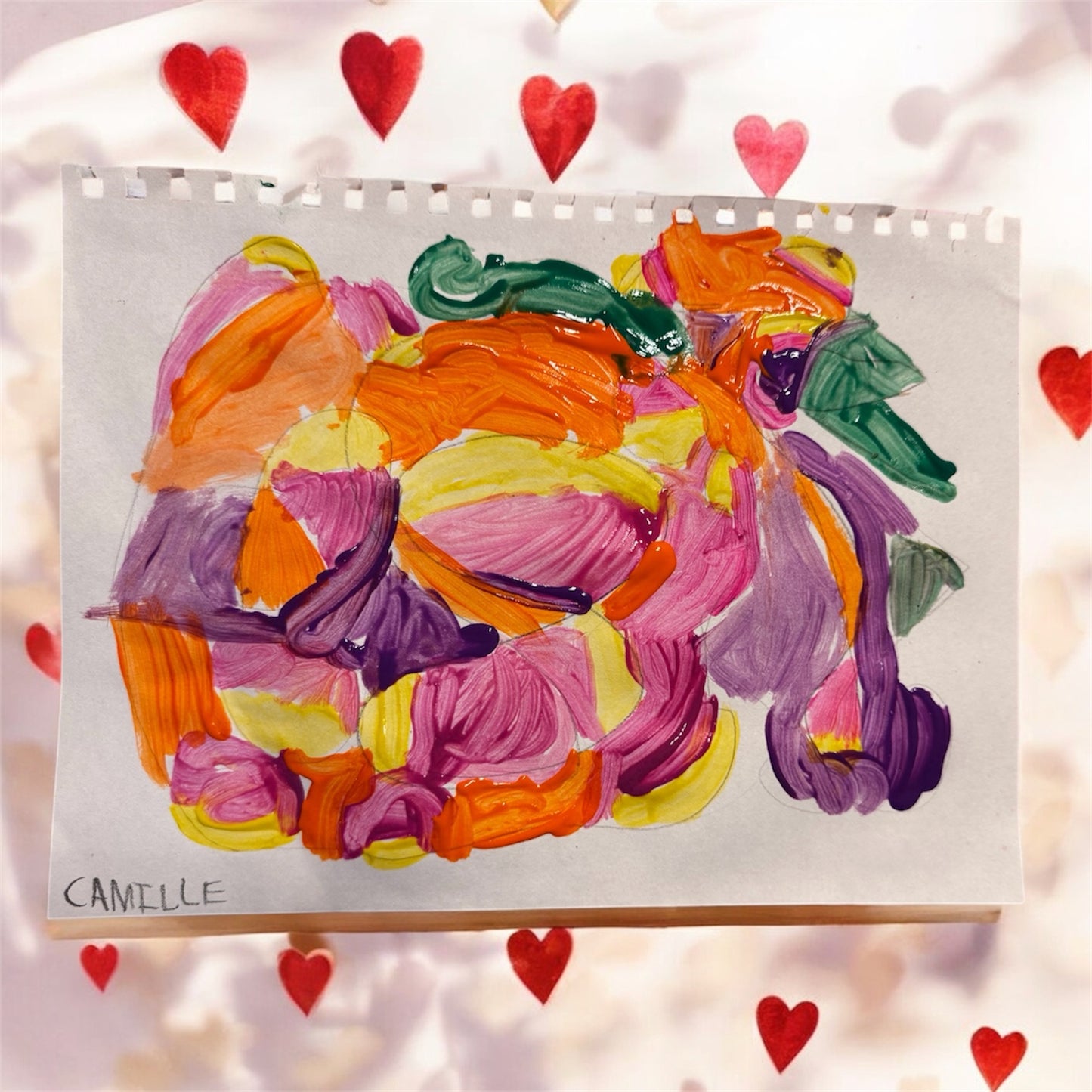 Heart Rainbow Painting